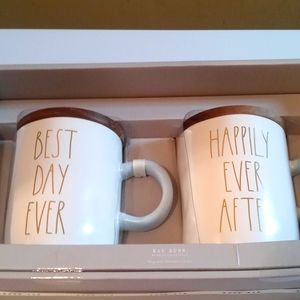 Rae Dunn Wedding Mug Set NEW